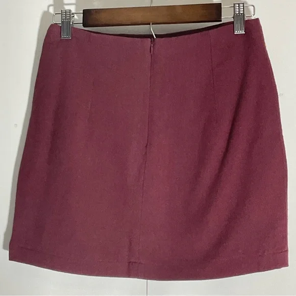 Altar’d State Burgundy Floral Embroidered Mini Multi-Color Back Zipper Size XS. - Picture 13 of 14